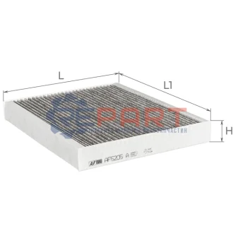 Фільтр салону Ford Kuga/Focus IV 1.0 EcoBoost 18 ALPHA FILTER AF5205A Купити в Україні