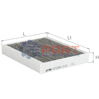 ALPHA MITSUBISHI фільтр салону (вугілля) Colt 04 ALPHA FILTER AF5206A Купити в Україні