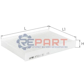 ALPHA VW фільтр салону Up 11 ALPHA FILTER AF5211 Купити в Україні
