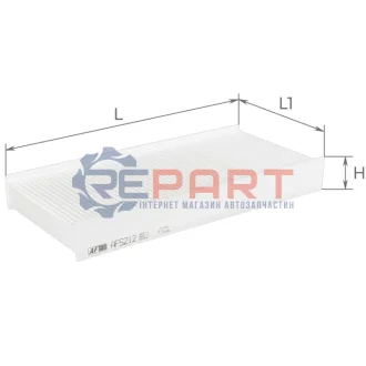 ALPHA CITROEN Фильтр салона Jumpy,Fiat Scudo,Peugeot Expert 07- ALPHA FILTER AF5212 Купить в Украине