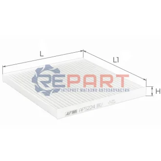 ALPHA CHERY Фільтр салона Tiggo 3 1.6 14 ALPHA FILTER AF5224 Купити в Україні