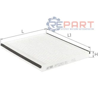 ALPHA CHERY Салонний фільтр Arrizo 3 1.5 14 ALPHA FILTER AF5243