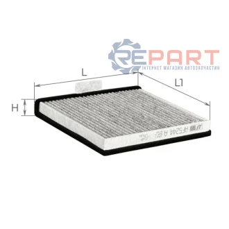 ALPHA MG Фільтр салонний вугільний MG3 1.3-1.5 16 ALPHA FILTER AF5244A