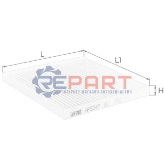 ALPHA GEELY Фільтр салонний EC8 2.0-2.4 10 ALPHA FILTER AF5247 Купити в Україні