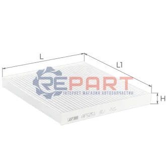 ALPHA HONDA фільтр повітр. салону CR-V 2,0-2,2 07-, Civic 1,6i VTEC 06-, Legend 04 ALPHA FILTER AF5251 Купити в Україні