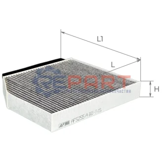 Фільтр салону MB C-class (W 205) 14-/E-class (W213) 16- (вугільний) ALPHA FILTER AF5255a Купити в Україні