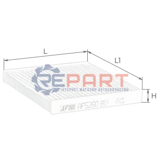 ALPHA JEEP фільтр салону WRANGLER III 2.8-3.8 07 ALPHA FILTER AF5260 Купити в Україні