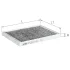Фото ALPHA TESLA Фільтр салону вугільний Model S 16 ALPHA FILTER (AF5266A) зображення 1