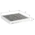 ALPHA CHRYSLER Фильтр салона угольный Grand Voyager 08- ALPHA FILTER (AF5269A) изображение 1