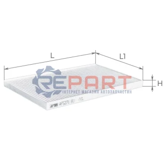 ALPHA VW фільтр салону Audi A6/S6 94 ALPHA FILTER AF5271 Купити в Україні