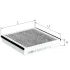 Фото ALPHA DB Фільтр салону вугільний GLE/GLS 18 ALPHA FILTER (AF5294A) зображення 1