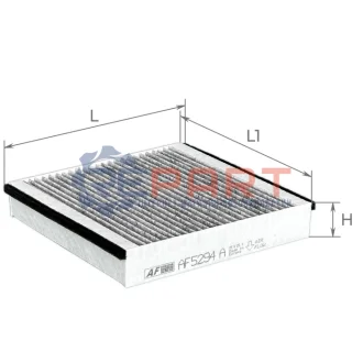 ALPHA DB Фільтр салону вугільний GLE/GLS 18 ALPHA FILTER AF5294A Купити в Україні