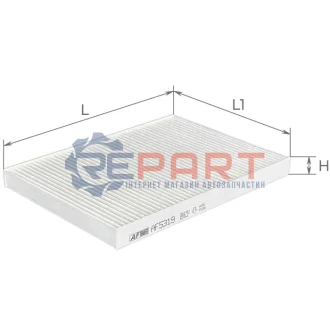 ALPHA ALFA ROMEO фільтр салону GIULIA 15-, Stelvio 16-, MASERATI Quattroporte 94-, Grecale 22 ALPHA FILTER AF5319 Купити в Україні
