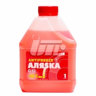 Антифриз Аляска ANTIFREEZE-40 (красный) Канистра 1л/0,98кг АЛЯSKA 5524 (фото 1)