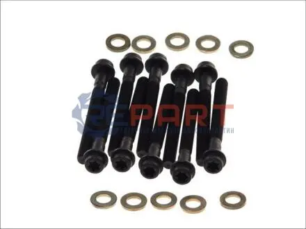 Комплект болтів ГБЦ CITROEN BERLINGO, BX, C15, C25, EVASION, JUMPER I, JUMPY I, XANTIA, XM, XSARA, ZX FIAT DUCATO, SCUDO, ULYSSE LADA NIVA LANCIA ZETA PEUGEOT 205 1.8D/1.9D/2.0 02.83-12.15 AMC 258014
