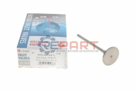 Клапан (впуск) Citroen Berlingo/Jumper/Fiat Scudo/Ducato 2.0JTD 01 (35.6x6x107.1) (азотований) AMP PPEU038-S-0-N Купити в Україні