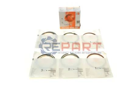 Кільця поршневі Chevrolet Lacetti 1.8 (+0.50/82.10mm) (1.2x1.5x3.0) (к-кт 4 циліндра) AMP PR-CHE-49-1590-025-SET Купити в Україні