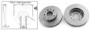 Диск тормозной перед. Fiat Ducato 2,2D-2,3D 06- (280x28) APLUS (61432AP) изображение 1