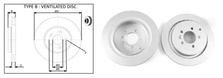 Диск тормозной (задний) Land Rover Discovery 04-18/Range Rover Sport 05-13 (350x20) APLUS 61434AP