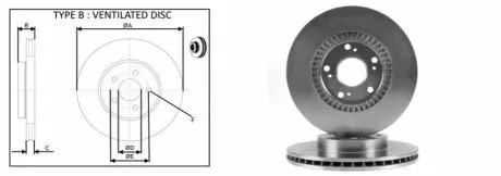 Фото Гальмівні диски APLUS (61545AP) зображення 1