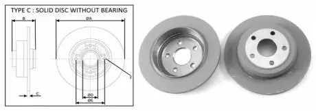 Фото Гальмівні диски APLUS (61681AP) зображення 1