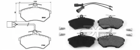 Тормозные колодки APLUS 71112BAP