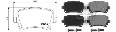 Колодки гальміані APLUS 71159BAP Купити в Україні
