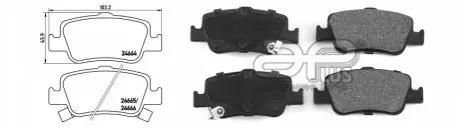 Колодки тормозные APLUS 71178BAAP
