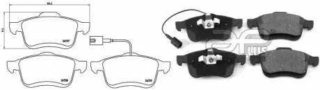 Тормозные колодки APLUS 71181BAAP