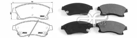 Колодки тормозные APLUS 71186BAAP