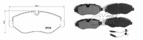 Тормозные колодки APLUS 71197BCAP