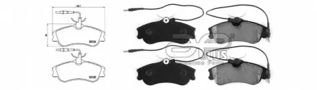 Тормозные колодки APLUS 71233AAP