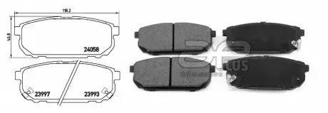 Колодки тормозные APLUS 71296AAP