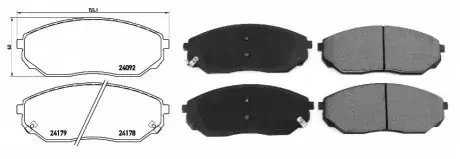 Колодки тормозные APLUS 71298AAP