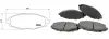 Тормозные колодки дисковые перед. Daewoo Lanos 13", Matiz 0.8-1.5 05.97 APLUS (71667AAP) изображение 1