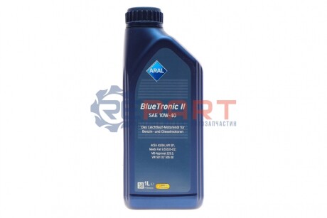 Олива 10W40 Blue Tronic II (1L) (VW501 00/505 00/MB 229.3) ARAL AR-15F46E (фото 1)