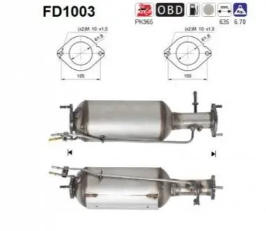 Автозапчасть AS FD1003