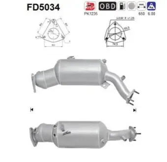 Фільтр сажовий Audi A4/A5/Q5 2.0TDI 08-17 AS FD5034