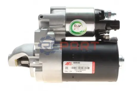 Стартер Citroen Berlingo/Peugeot Partner 1.6 09- (12V/0.9kw) (z=10) AS S0568 Купити в Україні