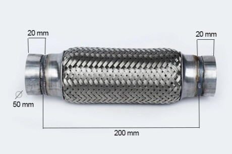 Гофра глушника 50*200 мм ASAM 33745