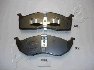 Гальмівні колодки, дискове гальмо (набір) ASHIKA 5000099