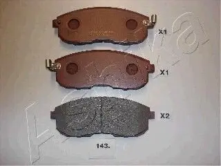 Тормозные колодки, дисковый тормоз.) ASHIKA 5001143
