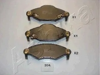 Тормозные колодки, дисковый тормоз.) ASHIKA 5002204