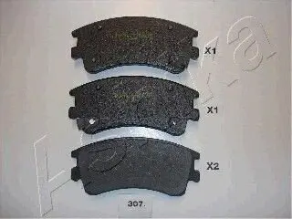 Колодки гальмівні (передні) Mazda 6 02-07 ASHIKA 5003307