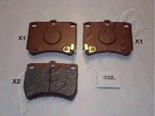 Тормозные колодки, дисковый тормоз.) ASHIKA 5003332