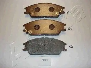 Колодки гальмівні (передні) Hyundai Accent I/II 89-06/Getz 02-11 (Akebono) ASHIKA 5003339