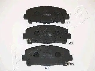 Колодки гальмівні (передні) Honda Accord VIII 07-/IX 12- (Akebono) ASHIKA 5004409