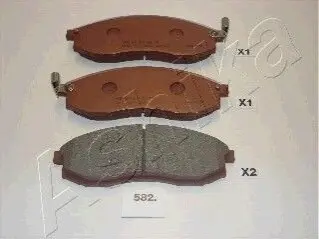 Тормозные колодки, дисковый тормоз.) ASHIKA 5005582 Купить в Украине