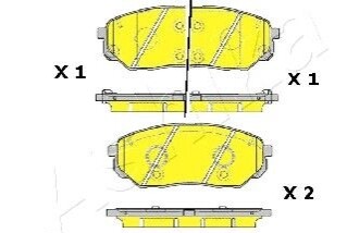 Колодки гальмівні дискові ASHIKA 50-0K-K30 (фото 1)