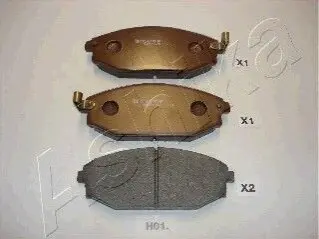 Колодки тормозные (передні) Hyundai Galloper I/Sonata IV 91-03 (Mando) ASHIKA 50H0001